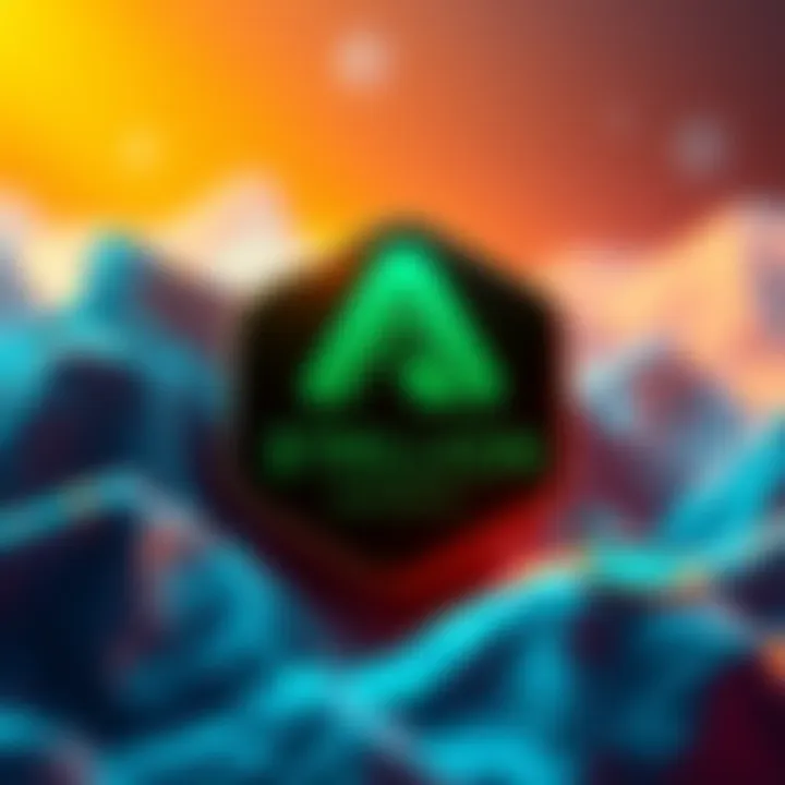 Aave logo with a graphic showing $3 trillion in cumulative deposits, symbolizing growth in decentralized finance.