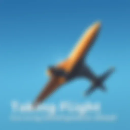 A plane takes off into a clear blue sky, symbolizing new beginnings and exciting developments ahead.
