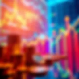 A vibrant graph showing rising altcoin values with coins and charts in the background, symbolizing the potential of the 2025 alt season.