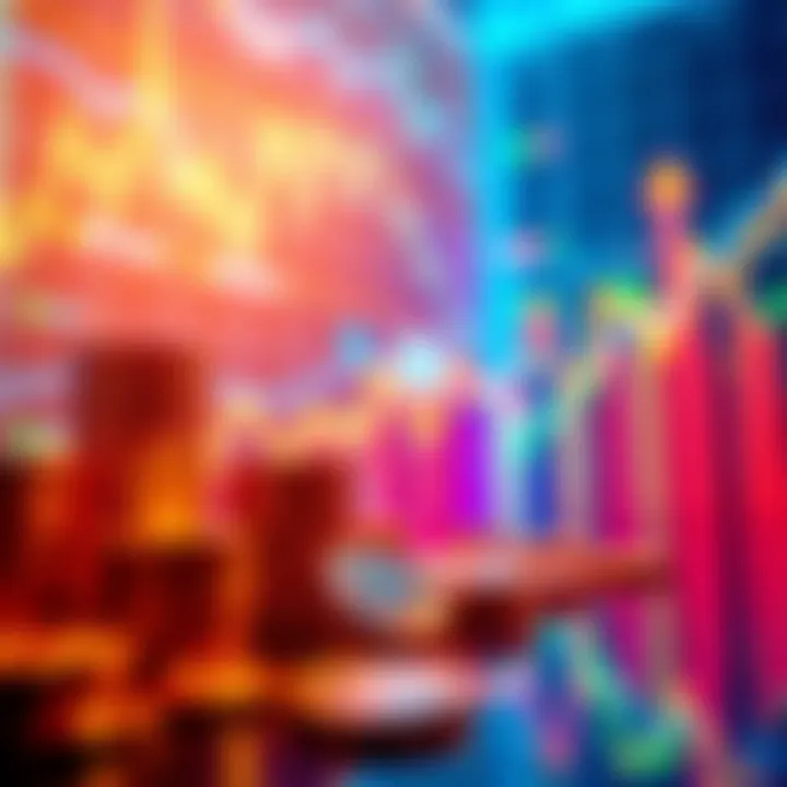 A vibrant graph showing rising altcoin values with coins and charts in the background, symbolizing the potential of the 2025 alt season.