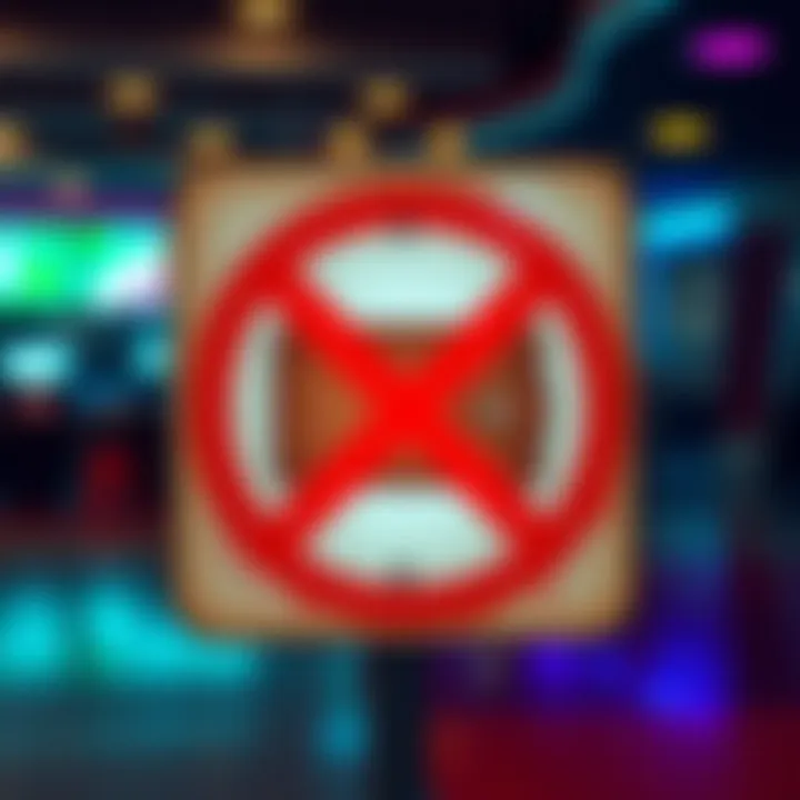 A warning sign with a graphic of a wallet and a red prohibition symbol, highlighting the risks of wallet giveaways