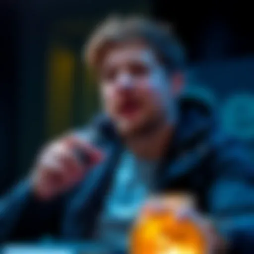 Actor Ben McKenzie speaks about the effects of cryptocurrency on society during an interview.