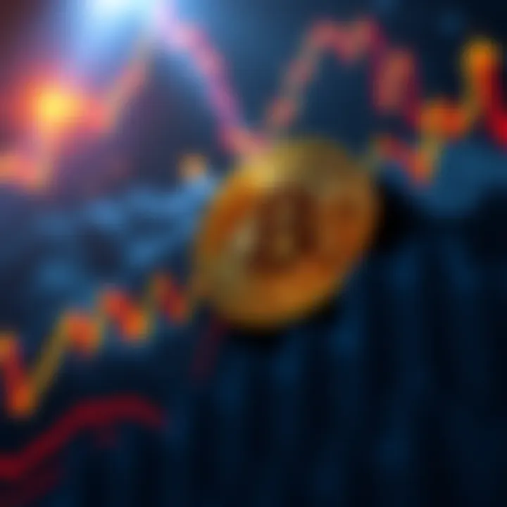 A Bitcoin price chart with a downward trend indicating potential selling pressure for October.