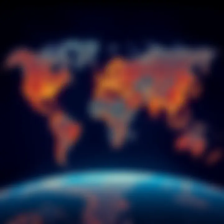 Map showing the global distribution of Bitcoin ATMs highlighting their growth from 1 in Vancouver to 40,000 worldwide.