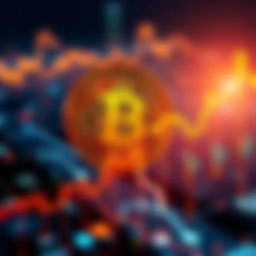 A graphic showing the Bitcoin Cash symbol alongside an upward trending financial graph, representing its future importance in finance by 2030.