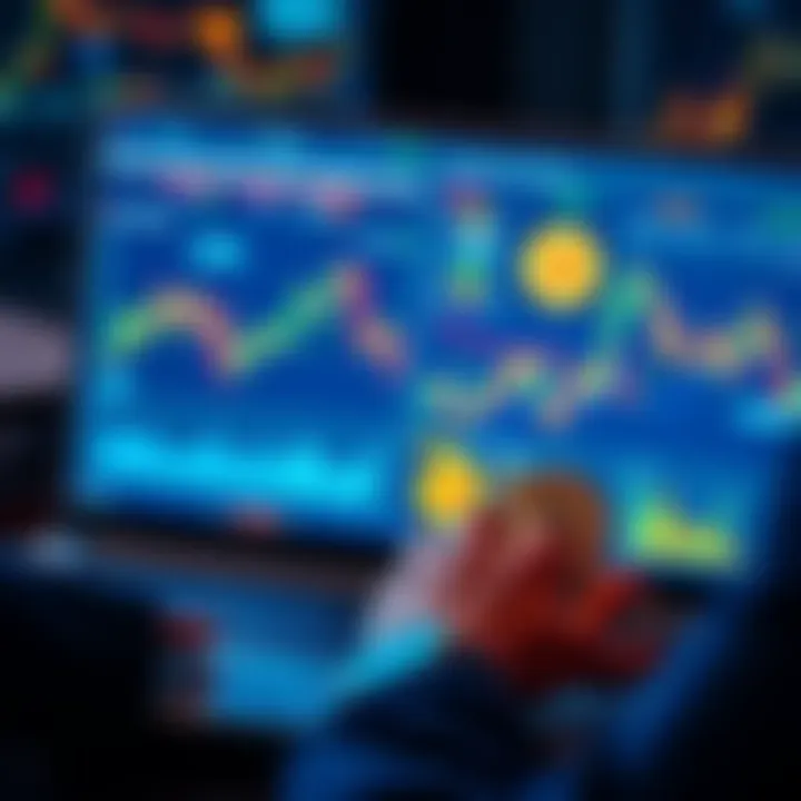 Bitcoin investment overview A person analyzing Bitcoin market trends on a laptop, with charts and graphs displayed, considering investment decisions for 2025.