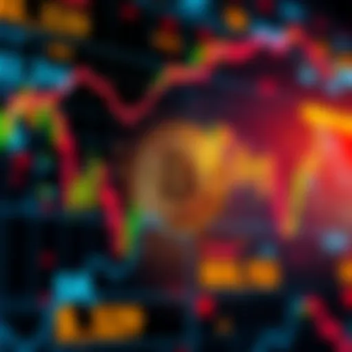 Chart showing Bitcoin's rise to $105,900 and sharp drop, alongside altcoins losing value.