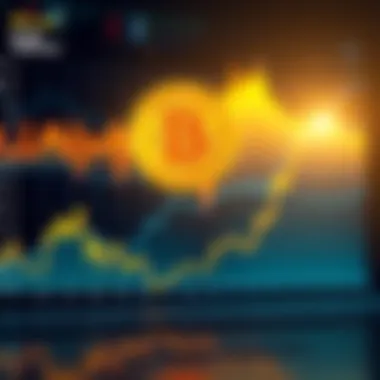 Graph showing Bitcoin's trading volume with upward trend lines leading to $130K-$135K projection for summer.