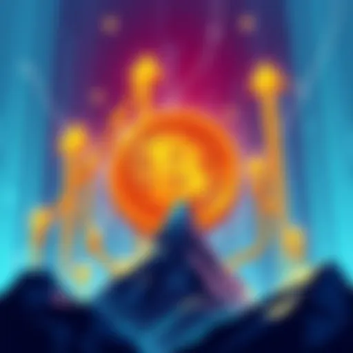 Illustration showing Bitcoin symbol rising with upward arrows and dollar signs around it, symbolizing potential increase to $200,000.