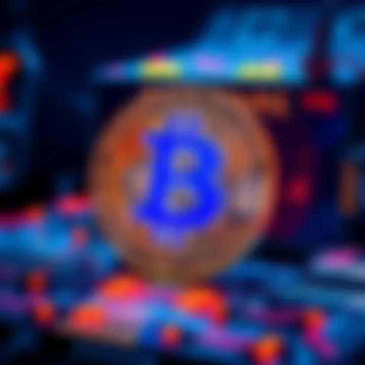 A visual representation of the Bitcoin symbol being overshadowed by a quantum computer, highlighting the potential threat to its security.