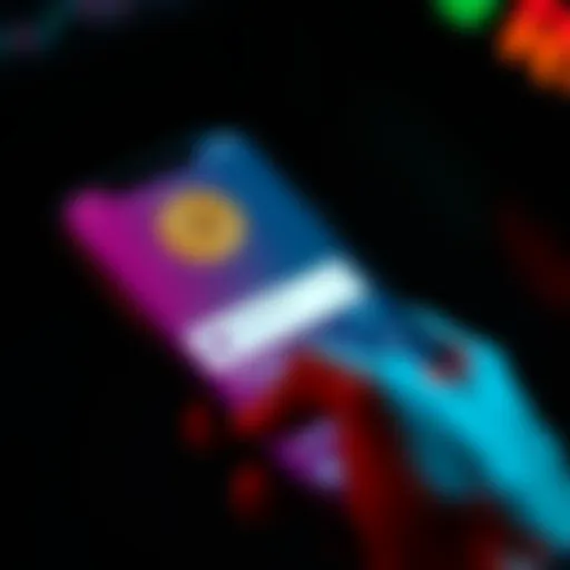 A smartphone displaying the Robinhood app with Bitcoin symbol and investment options
