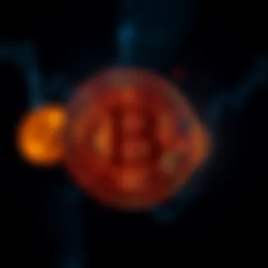 A glowing Bitcoin symbol with a question mark, symbolizing uncertainty about its future.