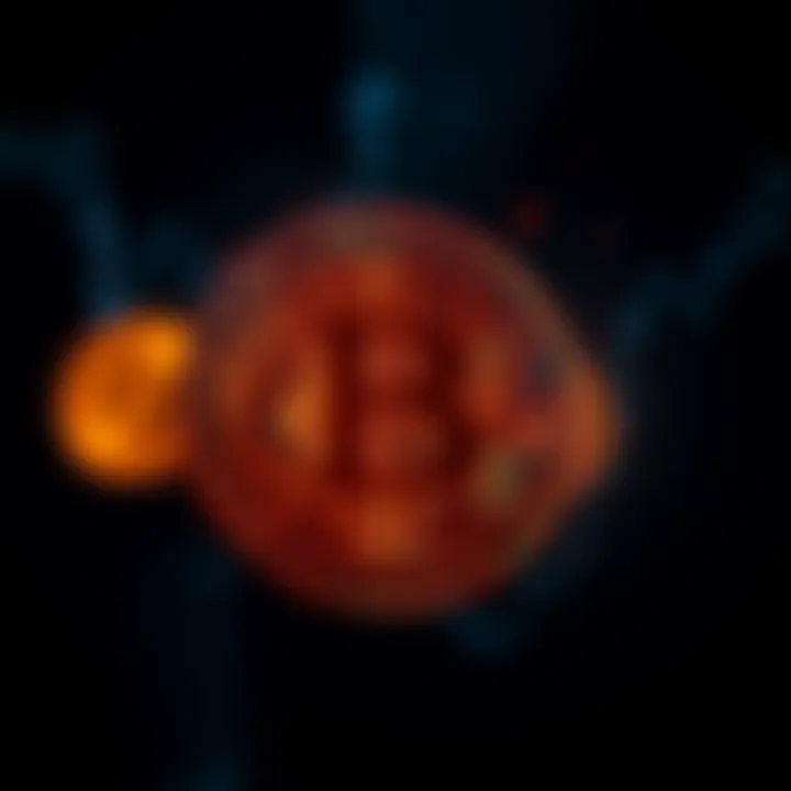 A glowing Bitcoin symbol with a question mark, symbolizing uncertainty about its future.