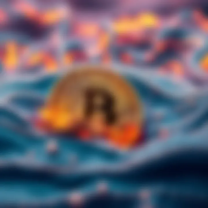 A visualization of a large Bitcoin transaction representing $44 million being moved after 12 years of inactivity.