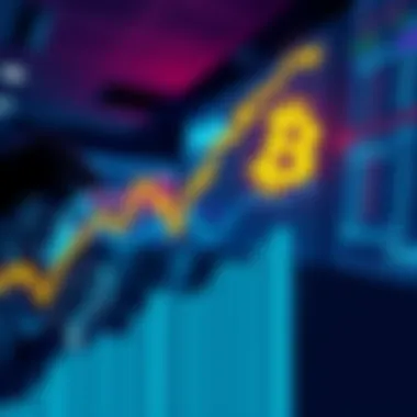 A graphic showing the downward trend of Bitcoin's value, with worried investors in the background looking at screens, highlighting market concerns.