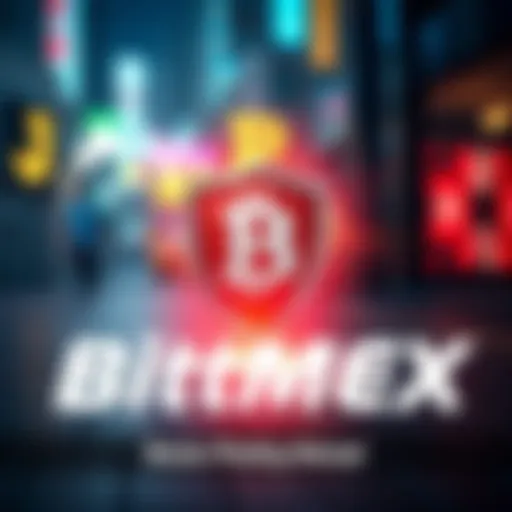 BitMEX exchange logo with a shield symbol representing cybersecurity against phishing attacks