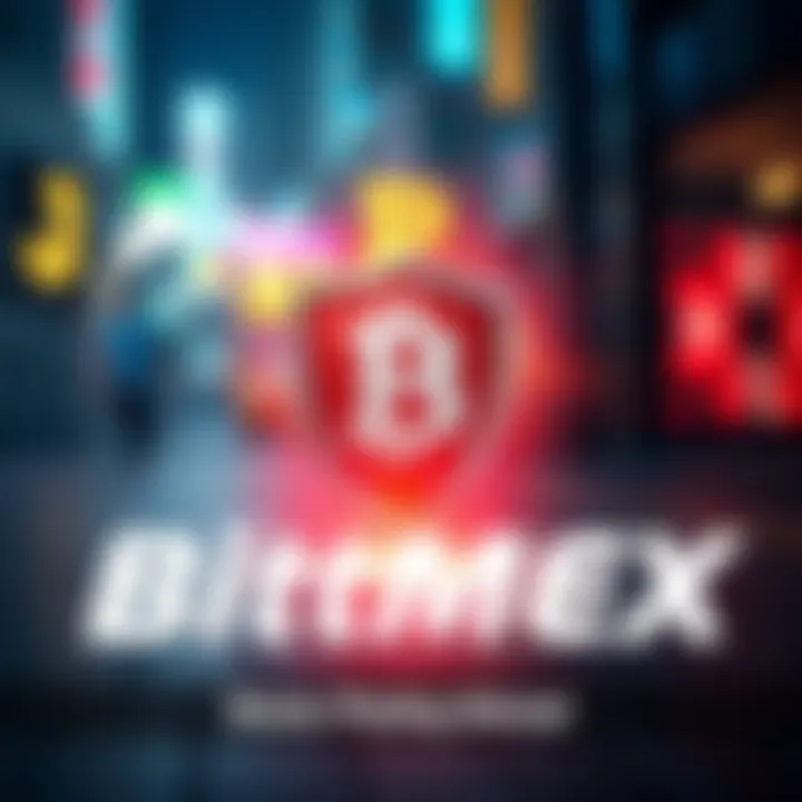 BitMEX exchange logo with a shield symbol representing cybersecurity against phishing attacks