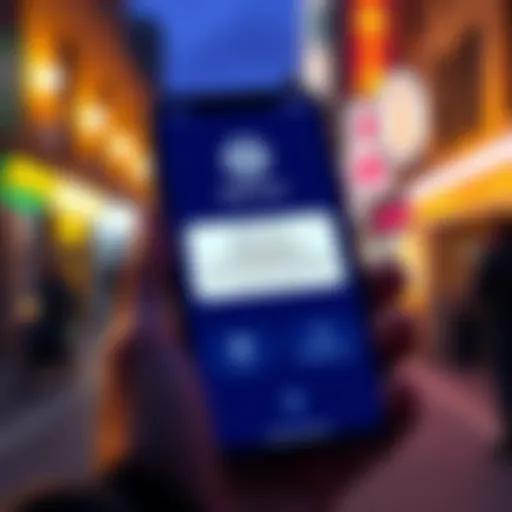 A smartphone displaying the new BNB Chain app with a warning message about USDC transactions being blocked.