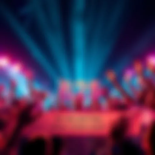A group of people cheering and celebrating after reaching the 625 tier, with a banner showing excitement for the upcoming 10k milestone.