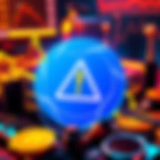 Graphic showing Coinbase logo with warning symbol, representing forced crypto sales due to debt concerns