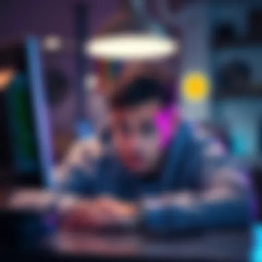 A worried crypto enthusiast looking at a computer screen with a distressed expression, symbolizing lost wallet access.