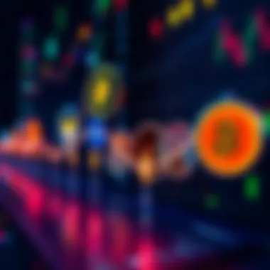 A graphic showing various cryptocurrency logos like ETH, SOL, and XRP with downward trending arrows, indicating a market decline.