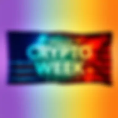 Crypto Week Announcement A graphic showing the US flag with digital currency symbols around it, representing National Crypto Week.