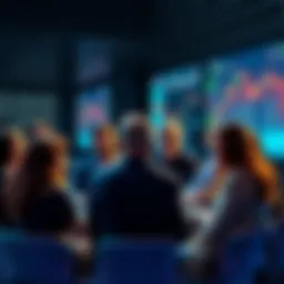 People engaged in a lively discussion about trading strategies and daily events.