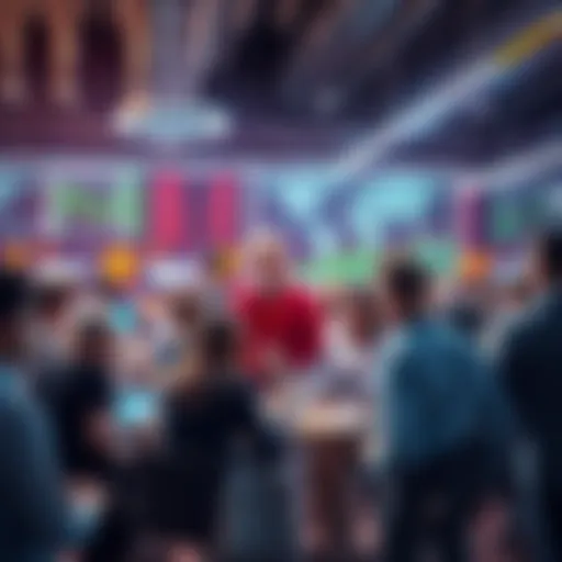 People discussing trading strategies and events in a lively forum setting