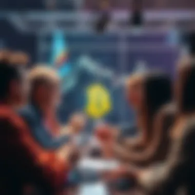 People engaging in a conversation about Bitcoin in an online forum