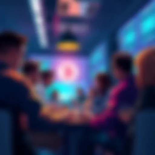People engaged in a cryptocurrency discussion, sharing insights and tips in a digital forum setting.