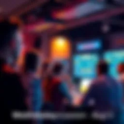 People engaging in a lively discussion about trading strategies and daily events in a forum setting.