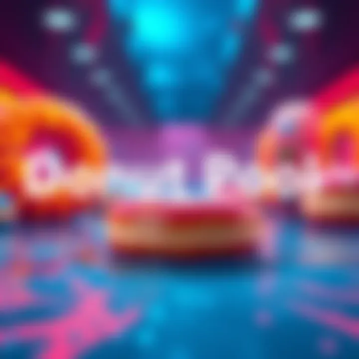 Donut Pool Updates Colorful donuts with text highlights representing new updates in the Donut Pool