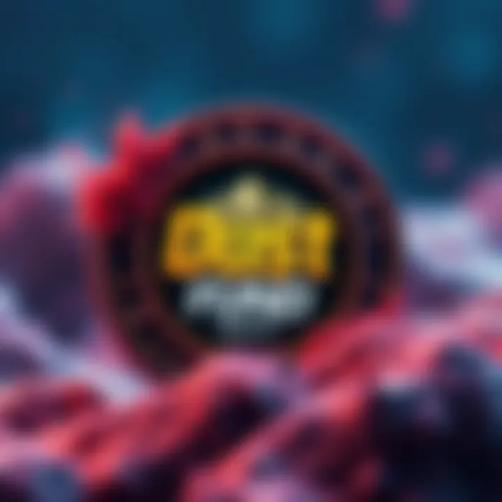 Graphic showing a digital coin representing Dust Fund ($DSTF) with text announcing the presale date and potential gains.
