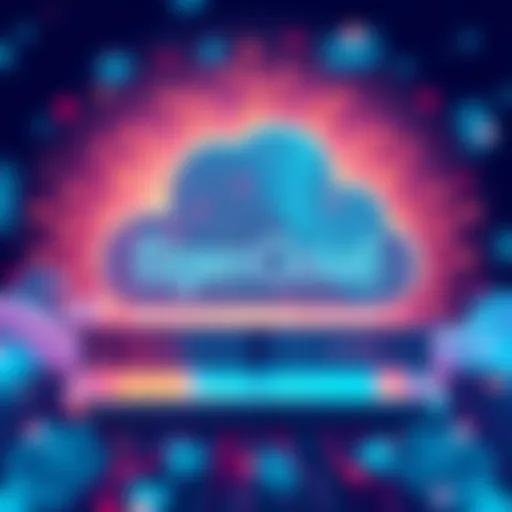 Eigen Labs showcases the new EigenCloud platform with a graphic representation of cloud computing technology and investment support from a16z