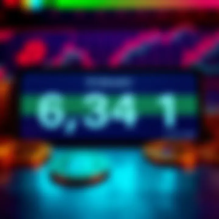 El Salvador's Bitcoin amount displayed, totaling 6,341 BTC with a digital wallet background, representing financial growth.