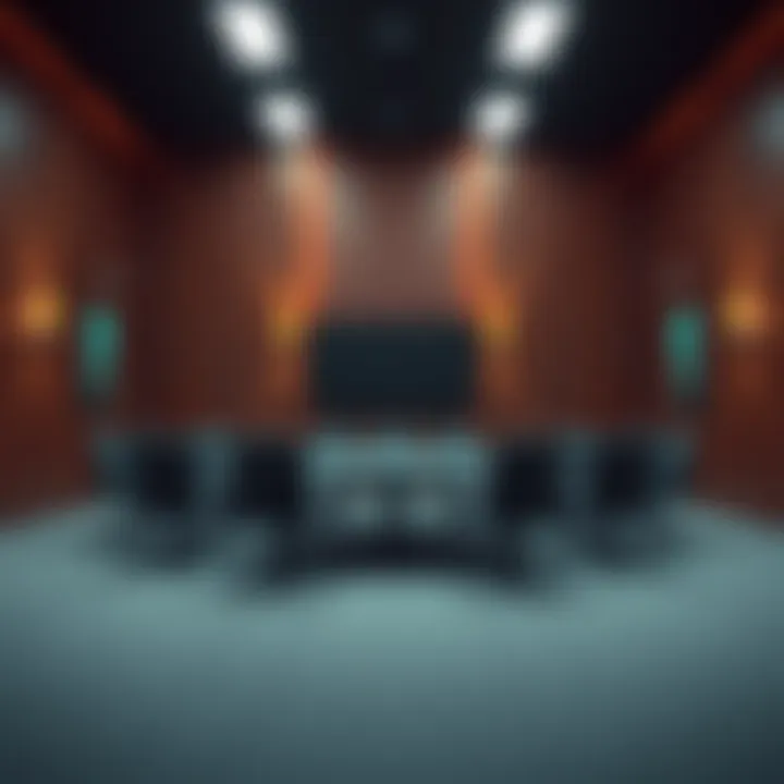 A meeting room with empty chairs and a table, symbolizing the lack of new GC members as May approaches.