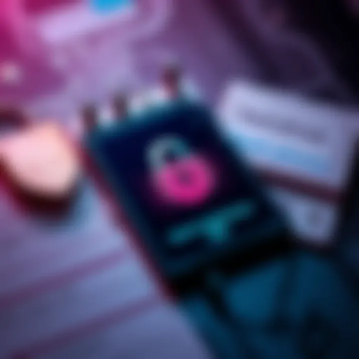 An encrypted SD card displaying a digital lock symbol, surrounded by notes mentioning 'seed phrase' and security tips.