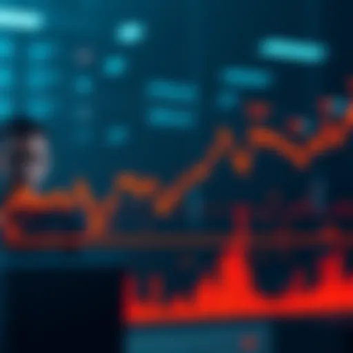 A graph showing a sharp decline in Ethereum value, indicating significant losses for short positions, with a background of worried investors.