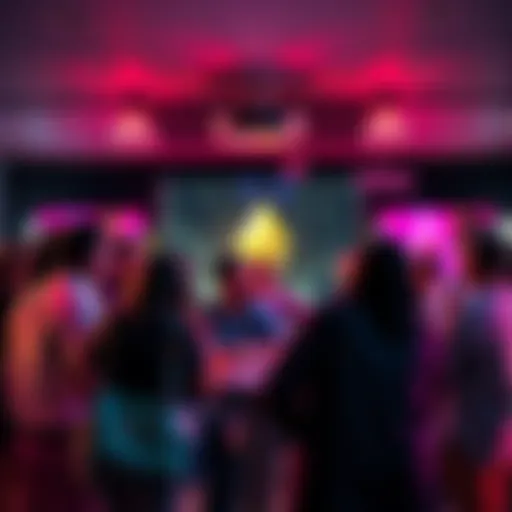 A group of people engaging in a discussion about Ethereum, sharing insights and updates in a lively setting.