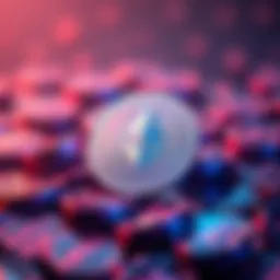 A representation of ETH coins transforming into stablecoins, symbolizing financial management and stability in the crypto market.