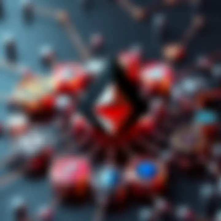 An illustration showing Ethereum's logo at the center surrounded by Layer 1 blockchain logos, symbolizing integration and collaboration.