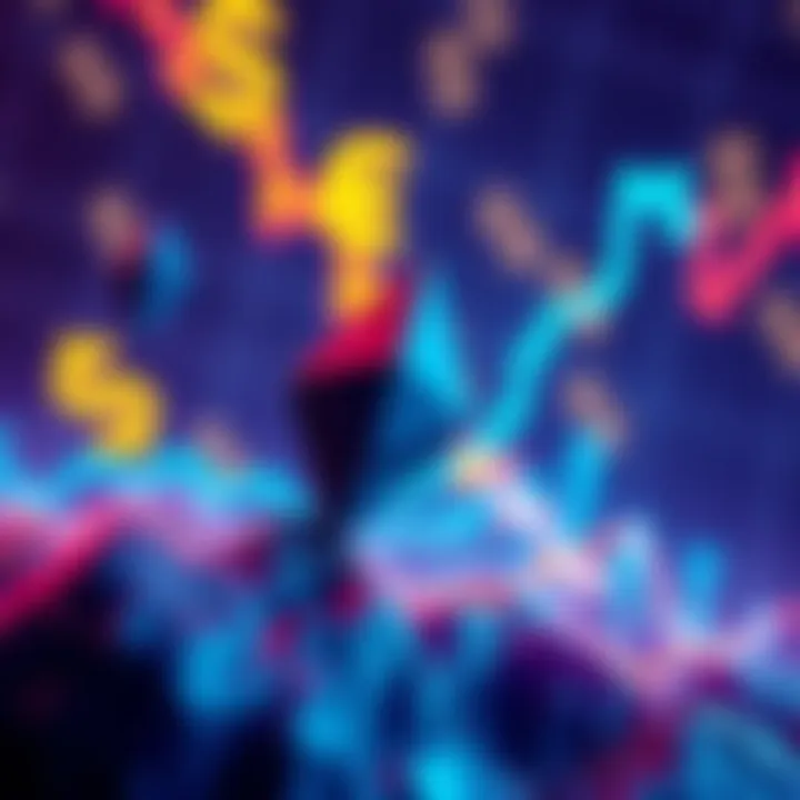 Graph showing Ethereum price rising past $4,000 with dollar signs in the background