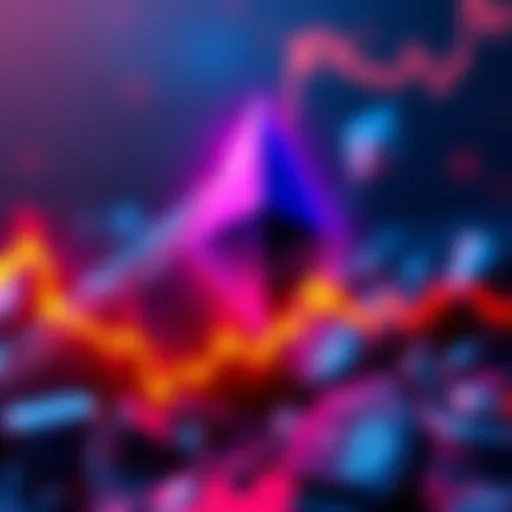 Graphic showing Ethereum price drop and sell pressure reaching $419 million, with a downward trend line