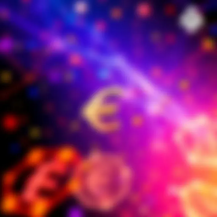 A visual representation of the launch of ODDO BHF's Euro-backed stablecoin on the Polygon network, featuring digital currency symbols and the Polygon logo.