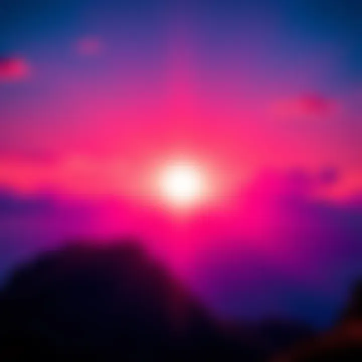 A bright sunrise symbolizing new beginnings in 2025, with vibrant colors and energy.