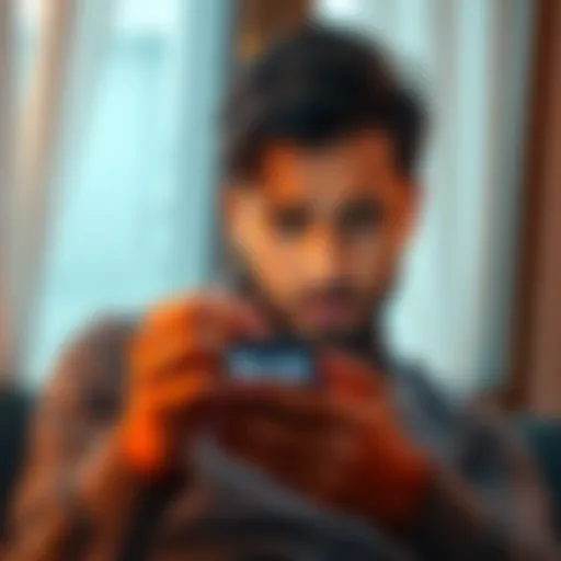 Individual showing frustration while trying to cancel a Revolut subscription on their smartphone