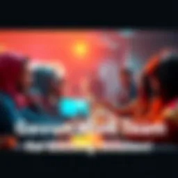 People engaging with the Gavun Wud team during a session, discussing updates and features.