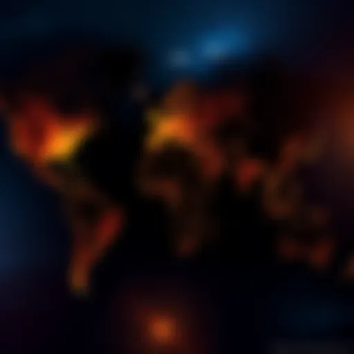 A heatmap showing Ethereum node distribution worldwide, highlighting regions like the USA, Germany, and growing areas in Asia, Brazil, and Nigeria.