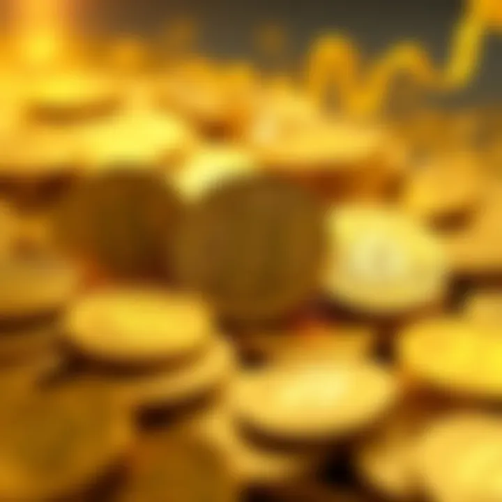 Visual representation of gold coins transitioning to Bitcoin symbols, illustrating the potential capital flow from gold to cryptocurrency.